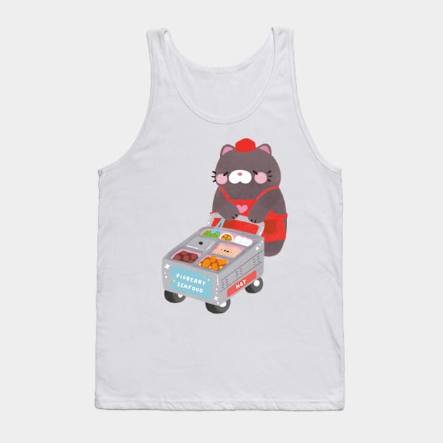 Cat Dimsum Cart Tank Top by Figberrytea